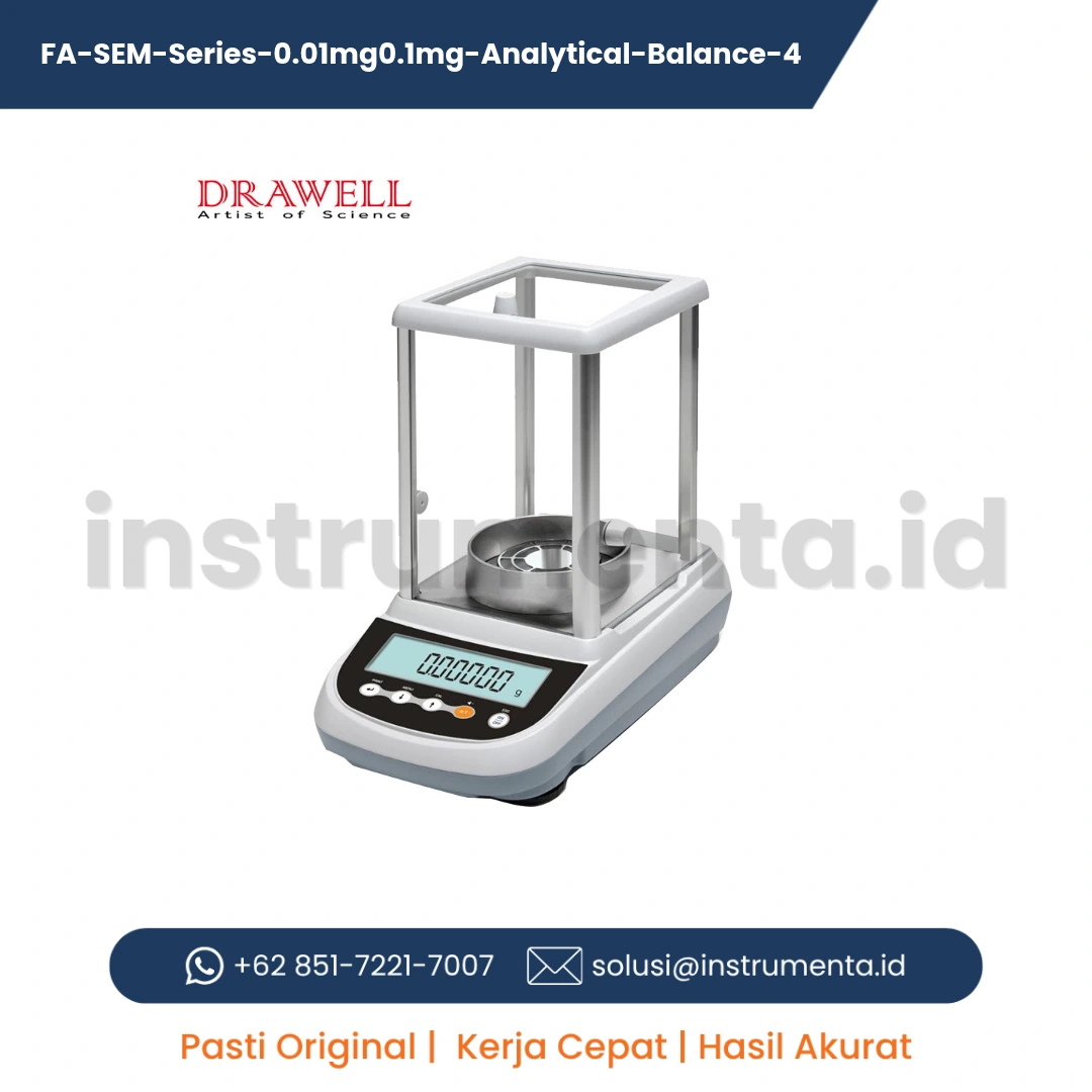 Jual Analytical Balance Drawell FA (SEM) Series 0.01mg/0.1mg Distributor Resmi Garansi Presisi Tinggi